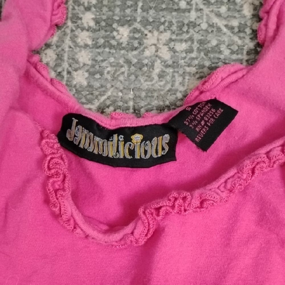 Pink Ruffled Tank and Shorts Set Small - Picture 2 of 7